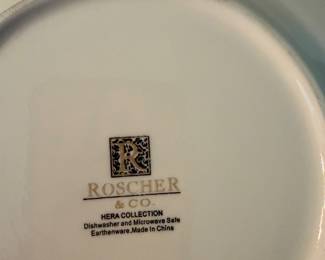 #34A - $164  - Roscher & Co. Collection eartenhware 28 pieces