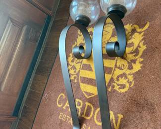 #98- $350 - Set of Large wall sconces from DUH 10wx14t