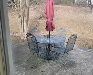 Wrought Iron Table Set