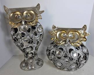 	Metal Owl Figurines