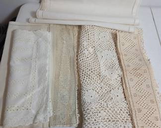 	Linen and Crochet Dresser Scarves