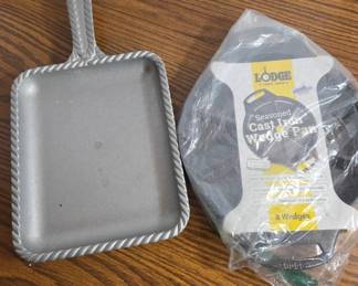 	Cast Iron Wedge Pan and Square Griddle