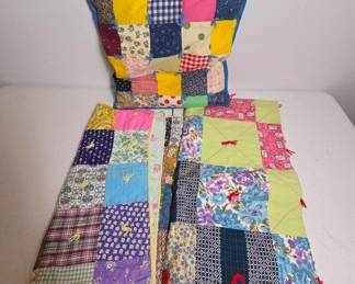 	Patchwork Lap Quilts with Multicolor Patterns & Pi