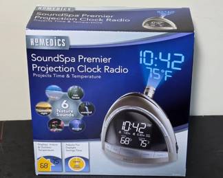 	Homedics SoundSpa Projection Clock Radio
