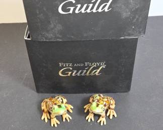 	Fitz and Floyd Guild Frog Figurines