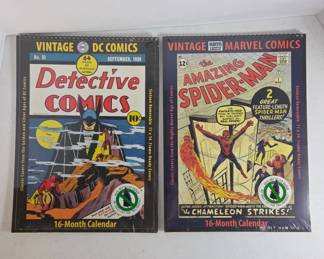 	Vintage DC and Marvel Comics Calendars