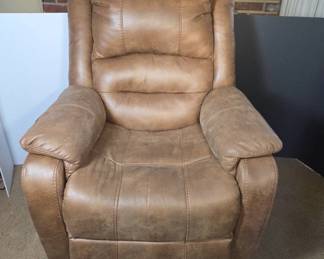 	Brown Electric Power Chair With Remote