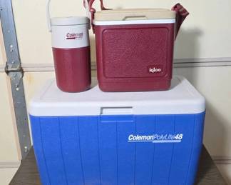 Coleman Polylite and Igloo Coolers
