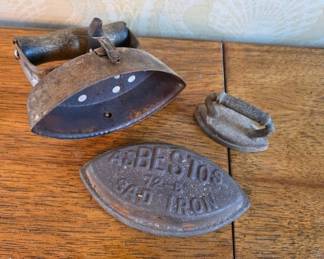 	Asbestos Sad Iron and Miniature Sad Iron
