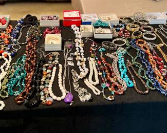 Beautiful costume jewelry. Please ask cashier for prices