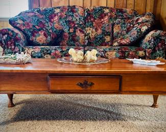 Sprague and Carleton Coffee Table, 49". Beautiful solid wood. Perfect for farmhouse, traditional, or transitional decor.