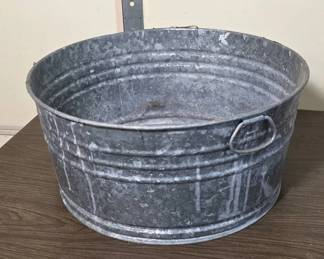 Galvanized Metal Wash Tub