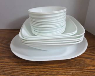Corelle White Dinnerware Set