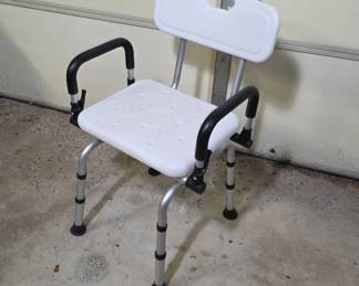 Adjustable Shower Chair with Backrest