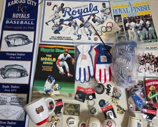 Kansas City Royals And MLB Memorabilia Lot