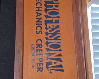 Professional Mechanics Creeper Wood Frame