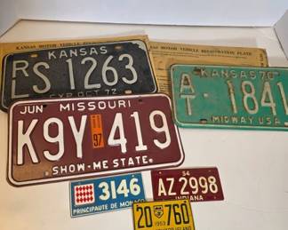 License Plates with Envelopes