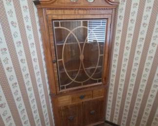 Wooden Corner China Cabinet