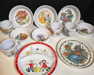 Vintage Children’s Dinnerware Collection