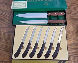 Maxam Steel Knife Set with Original Box