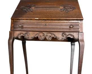 Louis XV Style Carved Secretary Desk