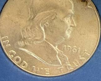 Eight HalfDollar Coins 2 Liberty And 6 Franklin 90 Silver