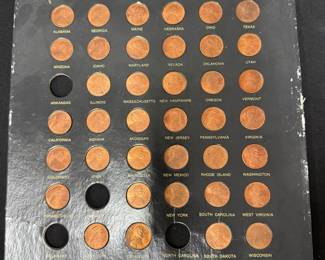 Land Of The USA Set Incomplete Lincoln Pennies