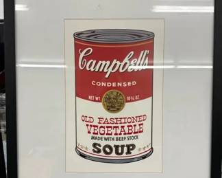 Andy Warhols Old Fashioned Vegetable Print 35x39 Inches