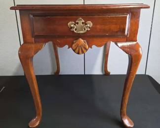 Beautiful Side Table Cherry In Color