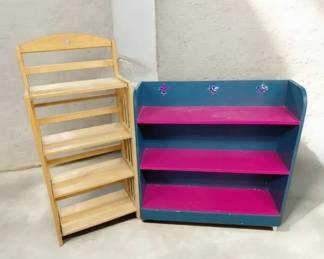 Pair of Wooden Shelves