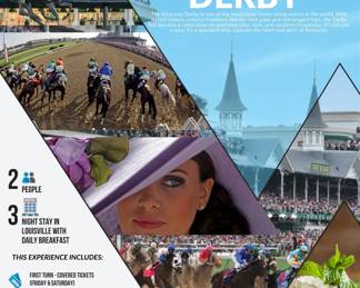 Two Tickets at First Turn for The Kentucky Derby plus 3 Nights Hotel