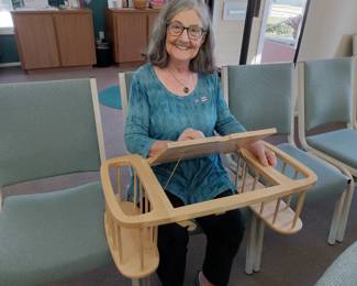 Vintage Wood Bed in Breakfast Tray or Seated Laptop Desk