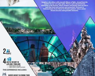 Trip of a Lifetime: Northern Lights, Husky Sledding, Reindeer Sleigh. Spectacular Glass Igloo