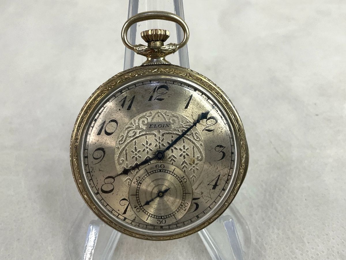 Antique Elgin Open Face Pocket Watch