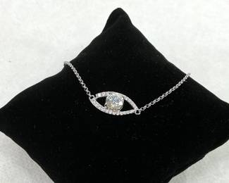 Silver Moissanite Bracelet