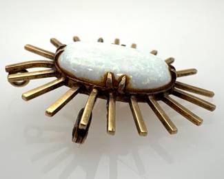Vintage Starburst Opal Pin