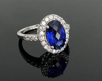 Sapphire Sterling Silver Ring