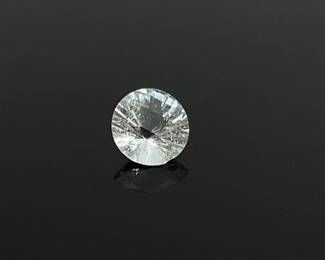Clear Tourmaline Round Cut Gemstone