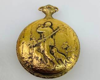 Vintage Majestine Hunters Pocket Watch
