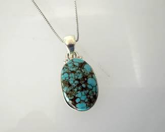 Turquoise Sterling Silver Necklace