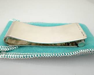 Tiffany & Co Sterling Silver Paloma Picasso Groove Roller Money Clip