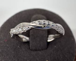 Sterling Silver Moissanite Ring
