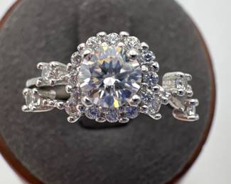 Adjustable Moissanite Ring