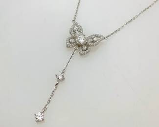 Moissanite Butterfly Necklace