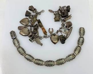 Silver Link & Charm Bracelets