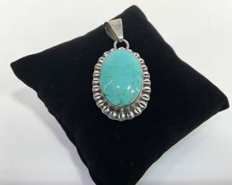 Turquoise Silver Pendant