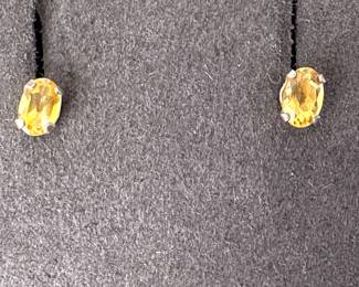 Sterling Silver Citrine Earrings