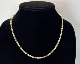 Two Tone Rope Necklace