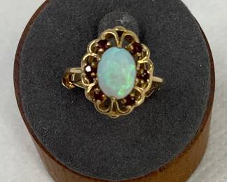 Opal Gold Ring