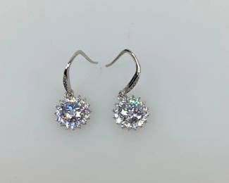 Moissanite Dangle Earrings